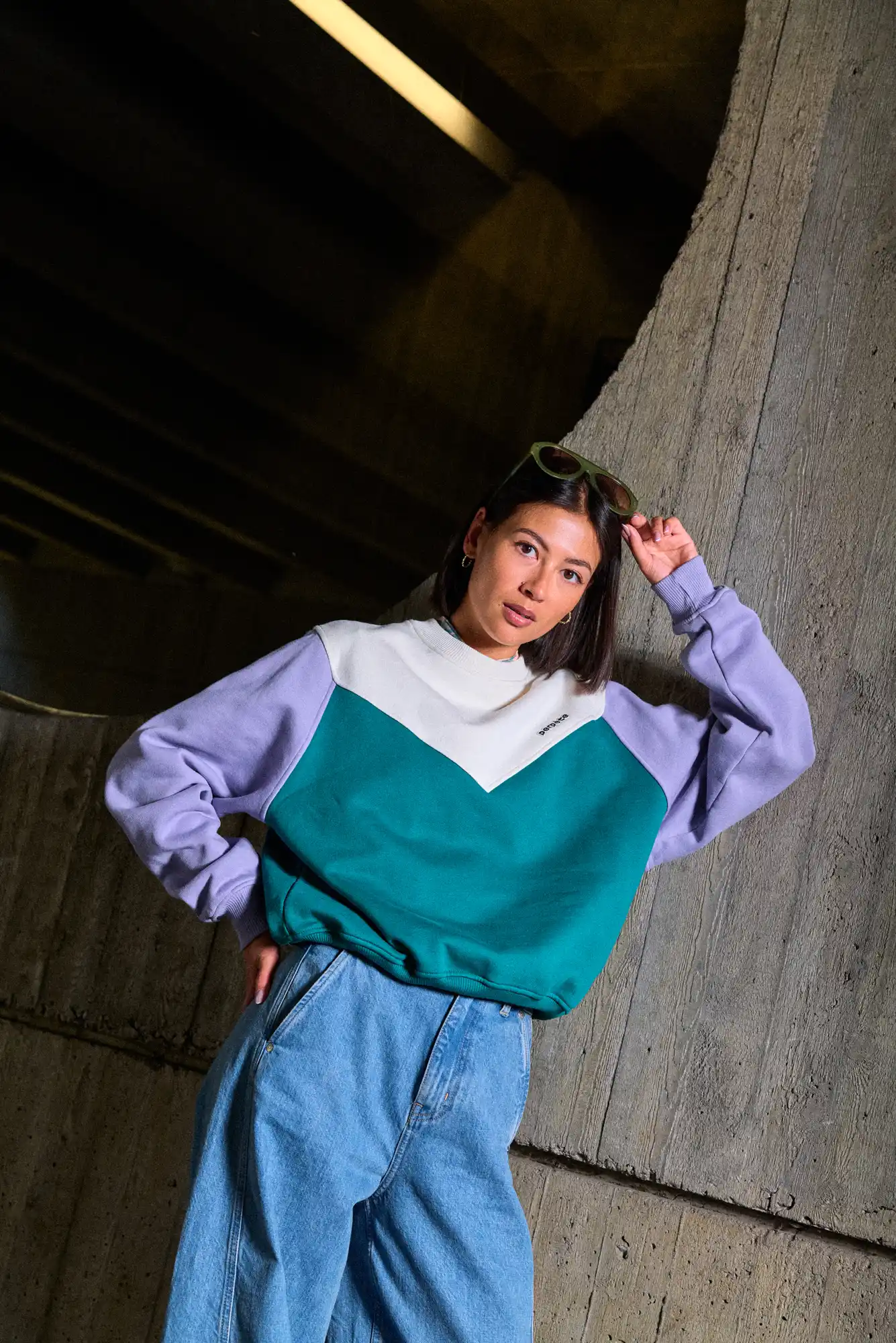 Pull Adulte | Max vert / lilas – Image 2