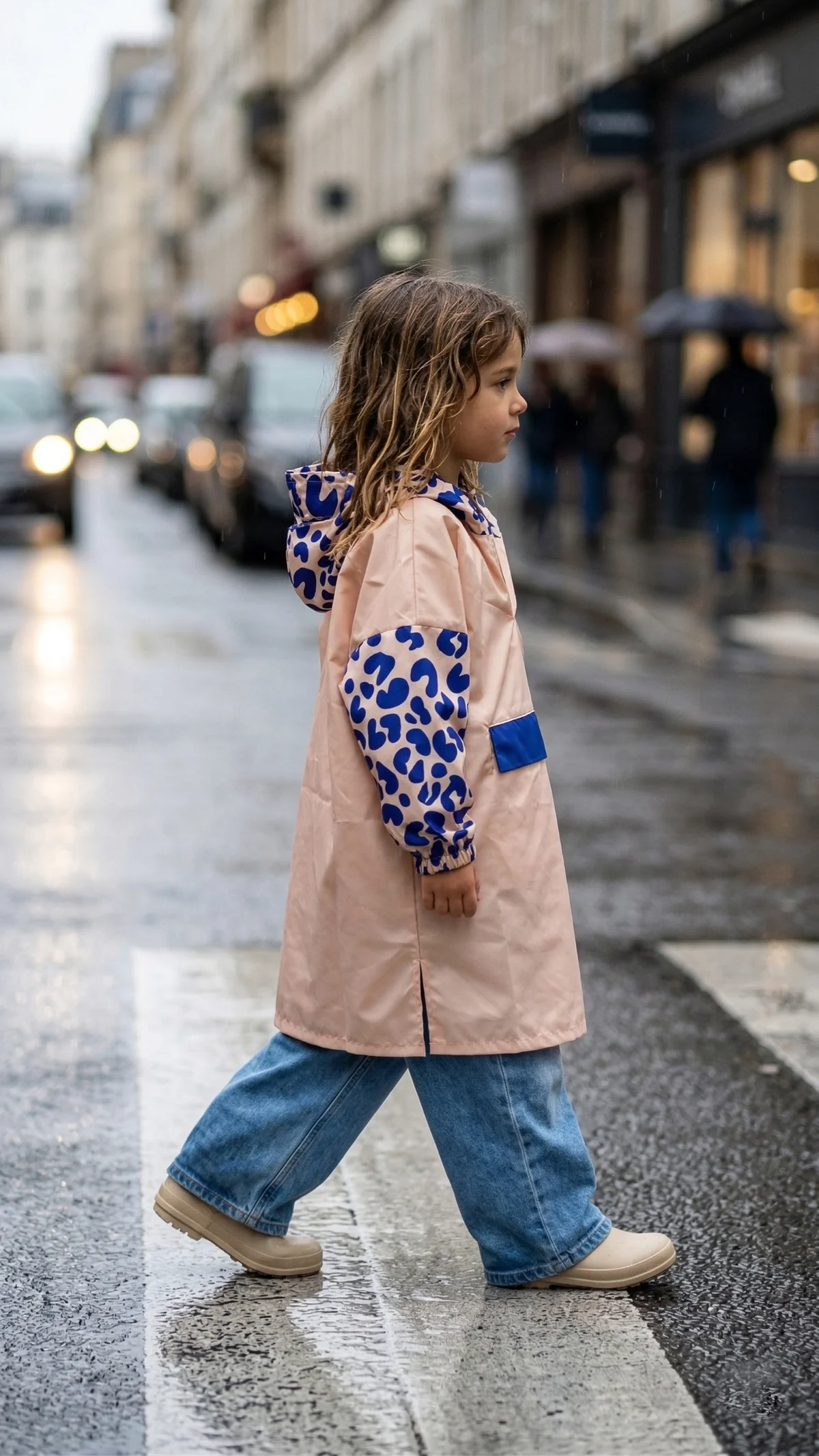 Poncho de pluie | Léo bleu
