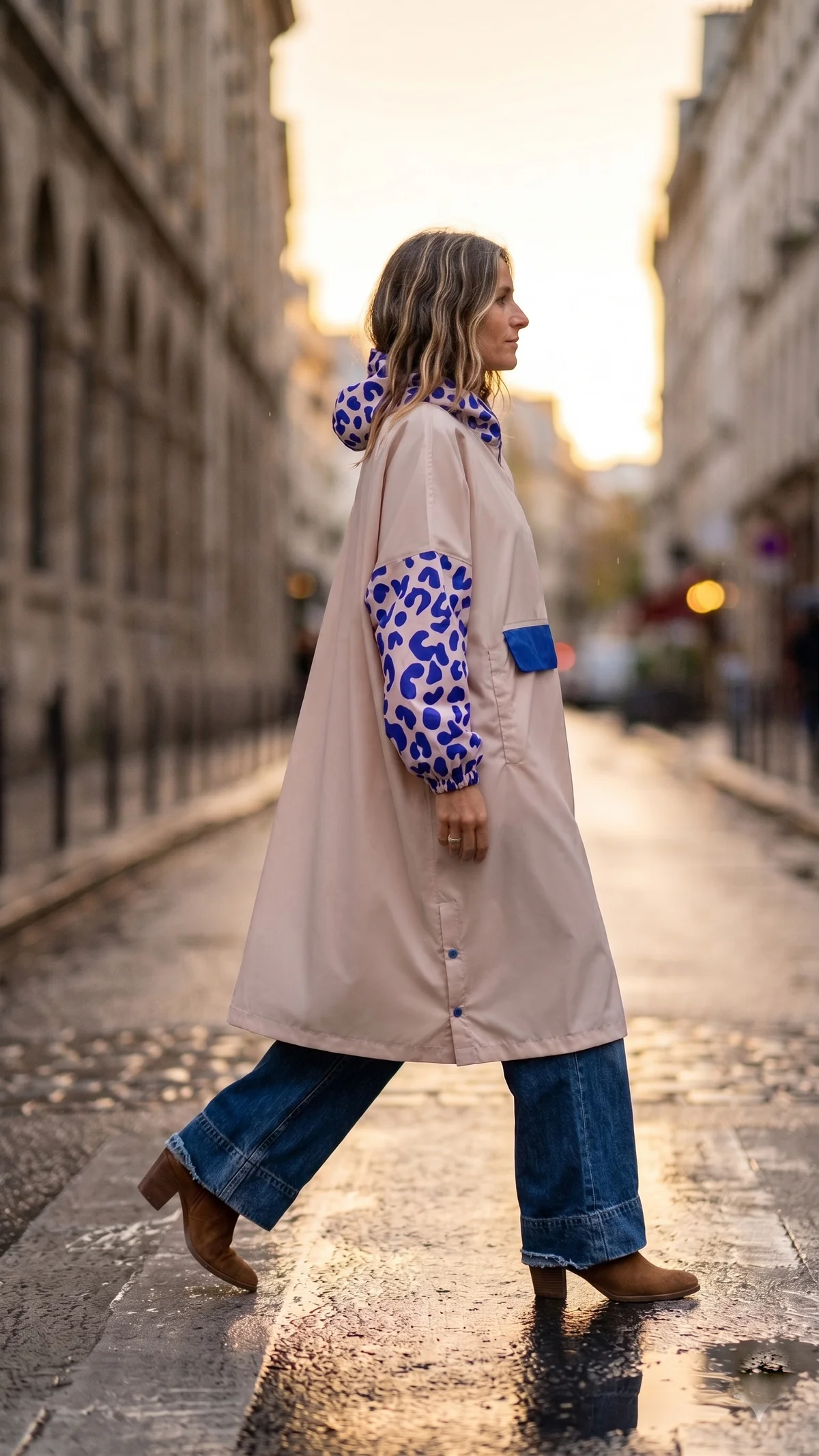 Poncho de pluie | Léo bleu – Image 3