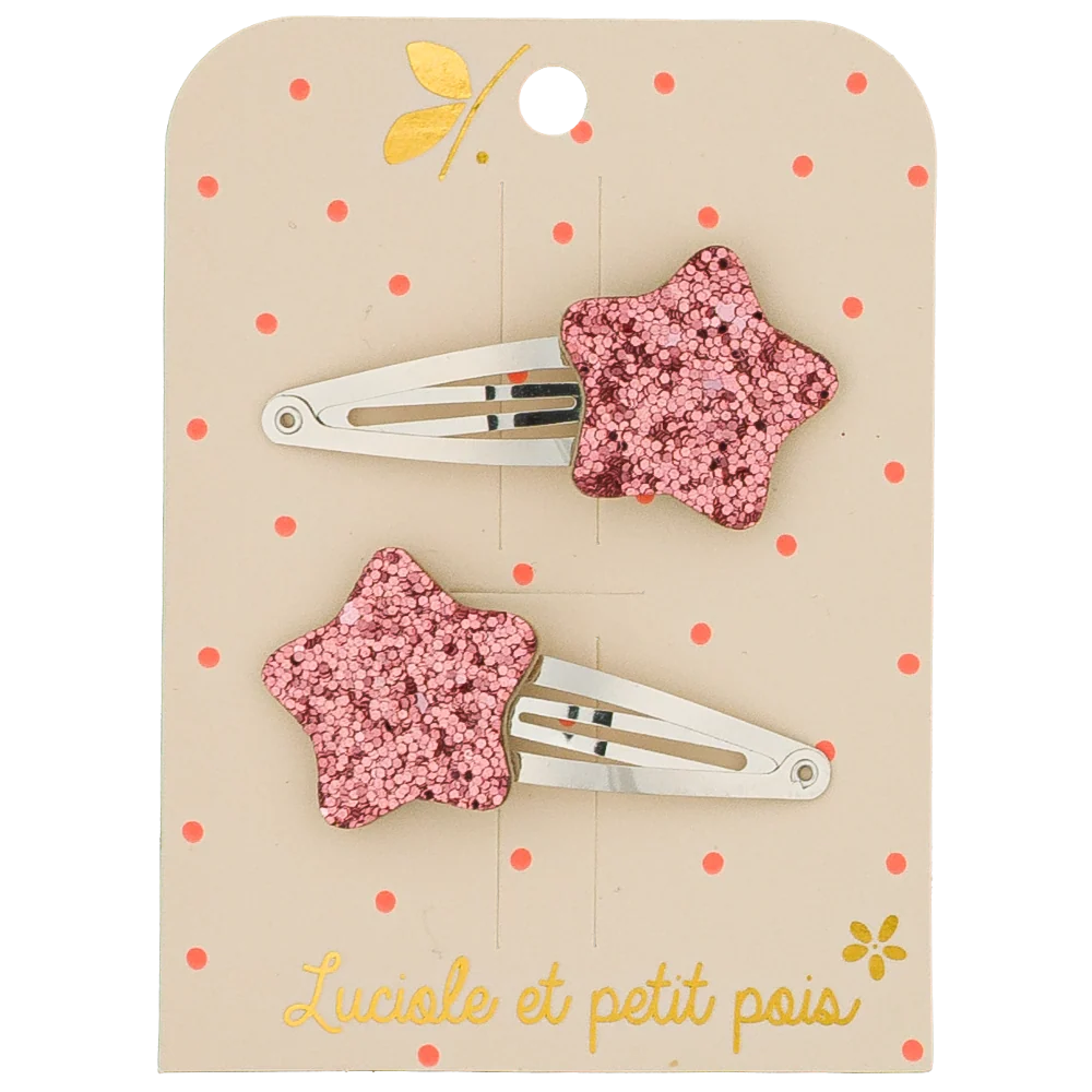 Duo barrettes | Etoile Framboise