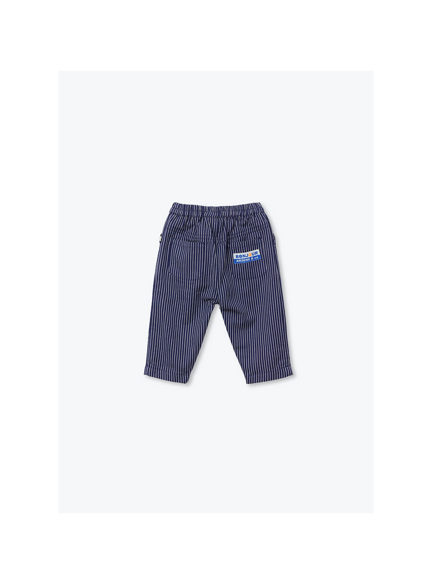 Pantalon en coton | Marine rayé – Image 2