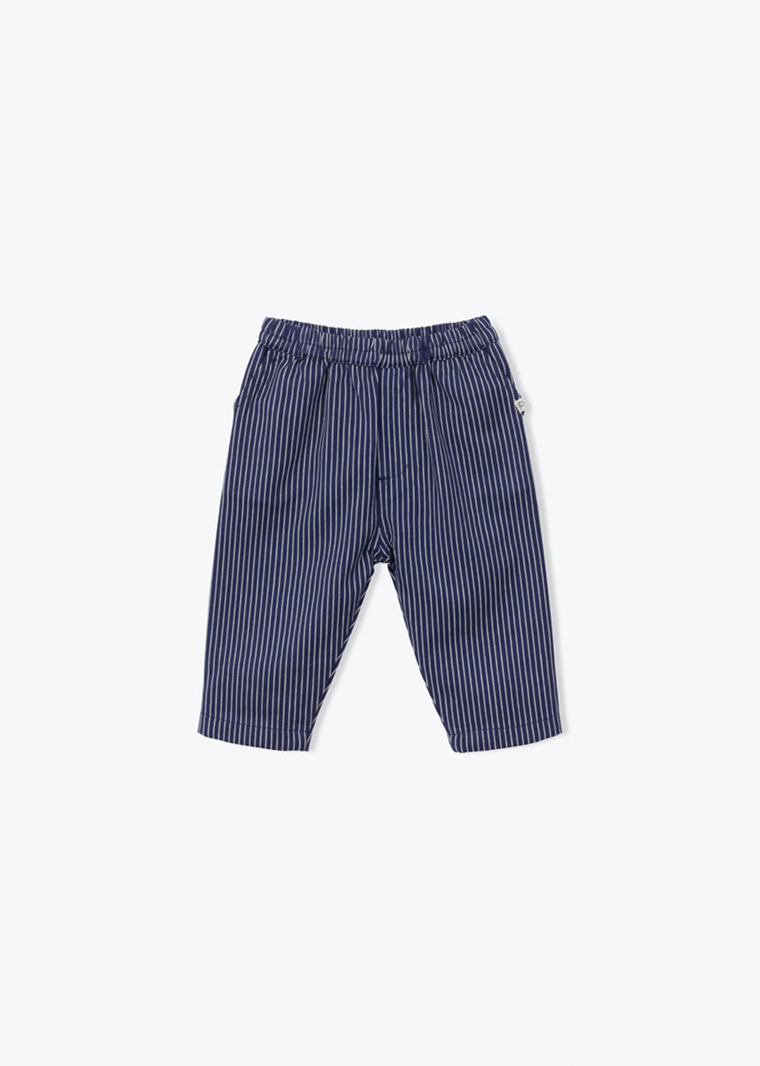 Pantalon en coton | Marine rayé